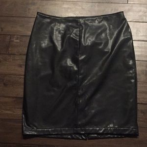 Pleather pencil skirt